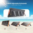 200W Portable Solar Panel for Power Station Generator, 18V Foldable Waterproof IP65 Solar Cell Charger with Adjustable Kickstands and MC-4 Cable for Laptop Outdoor Camping