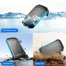 SOLPOWBEN 38800mAh Solar Power Bank Compatible for Iphone/Android 12W Portable Charger Power Bank with 2 SOS Flashlight Battery Pack for Outdoor Camping