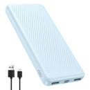 Yelomin 20000 mAh Portable Charger Power Bank Dual USB Battery Pack for iPhone, iPad, Galaxy, Android, Pixel and Tablet (Blue)