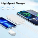 20000 mAh Portable Charger Power Bank Dual USB Battery Pack for iPhone, iPad, Galaxy, Android, Pixel and Tablet (White)