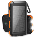 Solpowben 20000mAh Solar Power Bank Compatitble for iphone Portable Solar Power Bank with Dual 5V USB Ports 2 Flashlight Compass Battery Pack
