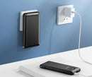 20000mAh Portable Charger with Built-in Cables and AC Wall Plug with LED Display Battery Pack for iPhone Android Samsung etc(Black)