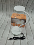 SOLUPUP Desk Clip on Lamp for Reading Home Office, 10 Dimmable Brightness 3 Modes, Ring/ Clamp Light for Bed Headboard, Craft, Computer, Video Call