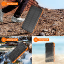 49800mAh Solar Charger Power Bank for iphone android,Portable Phone Charger with 15W Wireless Charger and 4 Built-in Cables, Battery Pack for Outdoor Camping Hiking