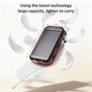 Solpowben 20000mAh Solar Power Bank Compatitble for iphone Portable Solar Power Bank with Dual 5V USB Ports 2 Flashlight Compass Battery Pack for Outdoor Camping Hiking(Red)