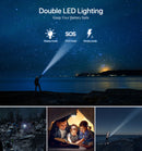 Solar-Charger-Power-Bank - 38800mAh Portable Charger,External Battery Pack 5V3.1A Qc 3.0 Fast Charging Built-in Super Bright Flashlight Solar Panel Charging (Orange)