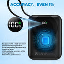 Yelomin 20000mAh Ultra Mini Portable Charger Power Bank,22.5W Fast Charging Phone Charger with Built-in Lanyard-style Charging Cables,Travel Charger Battery Pack for iPhone 17/16 Samsung,iPad,Black