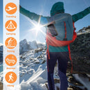 Solar Power Bank Charger - 20000mAh Solar Phone Charger with Dual 2.1A USB Ports Portable Solar Powered External Battery for iPhone Cell Phone Devices (Black)