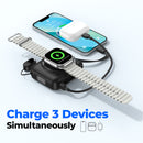 20000mAh Portable Charger Power Bank 22.5W Fast Charging,Magnetic Wireless Charger for iPhone 17/16/15/14,Portable Phone Charger for Apple Watch AirPods, 3 in 1 Battery Pack Travel Essentials(Black)