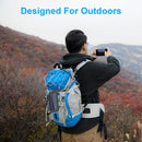 Solar Power Bank Charger - 20000mAh Solar Phone Charger with Dual 2.1A USB Ports Portable Solar Powered External Battery for iPhone Cell Phone Devices (Blue)