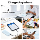 Yelomin 20000 mAh Portable Charger Power Bank Dual USB Battery Pack for iPhone, iPad, Galaxy, Android, Pixel and Tablet (Blue)