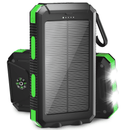SOLPOWBEN 20000mAh Solar Power Bank Compatitble for iphone Portable Solar Power Bank with Dual 5V USB Ports 2 Flashlight Compass Battery Pack for Outdoor Camping