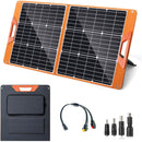 100 Watt Portable Solar Panel for Power Station, Monocrystalline Foldable Panel Solar with 5V USB 18V DC Output, Perfect for Camping Hiking