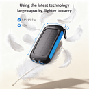 SOLPOWBEN 38800mAh Solar Power Bank Compatible for Iphone/Android 12W Portable Charger Power Bank with 2 SOS Flashlight Battery Pack for Outdoor Camping