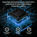 SOLPOWBEN 20000mAh Solar Power Bank Compatitble for iphone Portable Solar Power Bank with Dual 5V USB Ports 2 Flashlight Compass Battery Pack for Outdoor Camping Hiking(Blue)