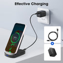 SOLPOWBEN Wireless Charger 15W Fast Charging Station with for iPhone and Samsung