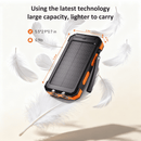 SOLPOWBEN 30000mAh Solar Power Bank Compatible for Iphone 17 Cell Phone 12W Portable Charger Power Bank for Outdoor Camping Hiking (Orange)