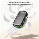 SOLPOWBEN 20000mAh Solar Power Bank Compatitble for iphone Portable Solar Power Bank with Dual 5V USB Ports 2 Flashlight Compass Battery Pack for Outdoor Camping