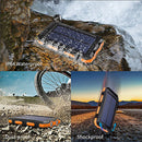 Solar Charger Power Bank 20000mAh Portable Charger with 4 Built-in Cables and USB-C in/Output, Dual Emergency Flashlights, Waterproof Outdoor Battery Pack for Camping, Hiking, Travel, and Storm Prep