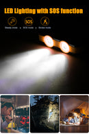 Suscell Solar Charger,20000mAh Solar Power Bank,Waterproof Portable Charger with Dual 5V USB Port/LED Flashlight