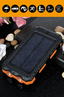 Suscell Solar Charger,20000mAh Solar Power Bank,Waterproof Portable Charger with Dual 5V USB Port/LED Flashlight