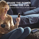 Solar Charger 20000mAh Solar Power Bank Waterproof Portable External Backup Battery Charger Built-in Dual USB/Flashlight for All Cell Phone, Tablet, and Electronic Devices(Black)