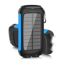 10000-20000mAh Solar Power Bank Blue