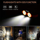 Solar Charger, 38800mAh Portable Solar Power Bank for All Cellphones, Waterproof Battery Pack, Outdoor External Backup Power Charger Dual USB 5V Outputs/LED Flashlights, Perfect for Camping Travel