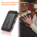 Annero 20000mAh Solar Power Bank Built in Dual Flashlights for Camping Outdoor Activity