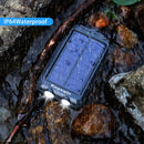 Kepswin 20000mAh Portable Solar Power Bank Compatible with iPhone, Tablet, Android, Suitable for Outdoor Camping