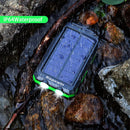 Kepswin 20000mAh Portable Solar Power Bank Compatible with iPhone, Tablet, Android, Suitable for Outdoor Camping