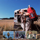 YELOMIN 20000mAh Portable Waterproof Solar Power Bank Built-in Dual USB Outputs/LED Flashlights, Suitable for Outdoor Camping Travel