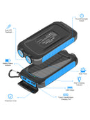 Suscell Portable Solar Power Bank 20000mAh USB-C External Backup Battery Power Pack