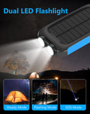 Annero 36800mAh Solar Charger Power Bank for Camping Travel Outdoor Activities