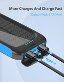 Annero 36800mAh Solar Charger Power Bank for Camping Travel Outdoor Activities