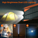 Wireless Solar Power Bank with Flashlights