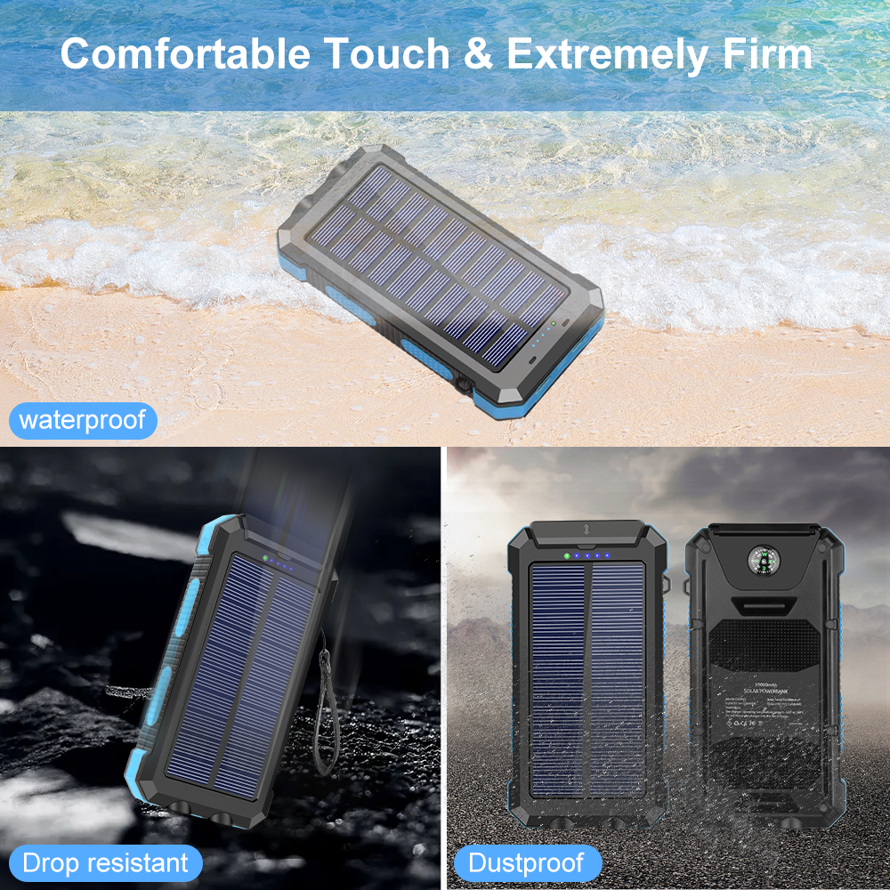 solar powerbank camping Solar Battery Bank for Outdoors, Camping, Backpacking, Hiking