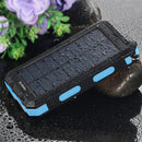 Solar Power Bank Portable Charger 20000mah Waterproof Battery Backup Charger Solar Phone Charger with Dual LED Flashlights and Compass for All CellPhones, Tablets, and Electronic Devices